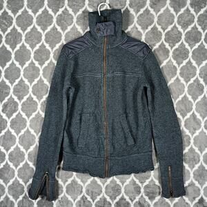 Kenvelo Sweater Jacket Men XL Gray Wool Knit Coat Heritage